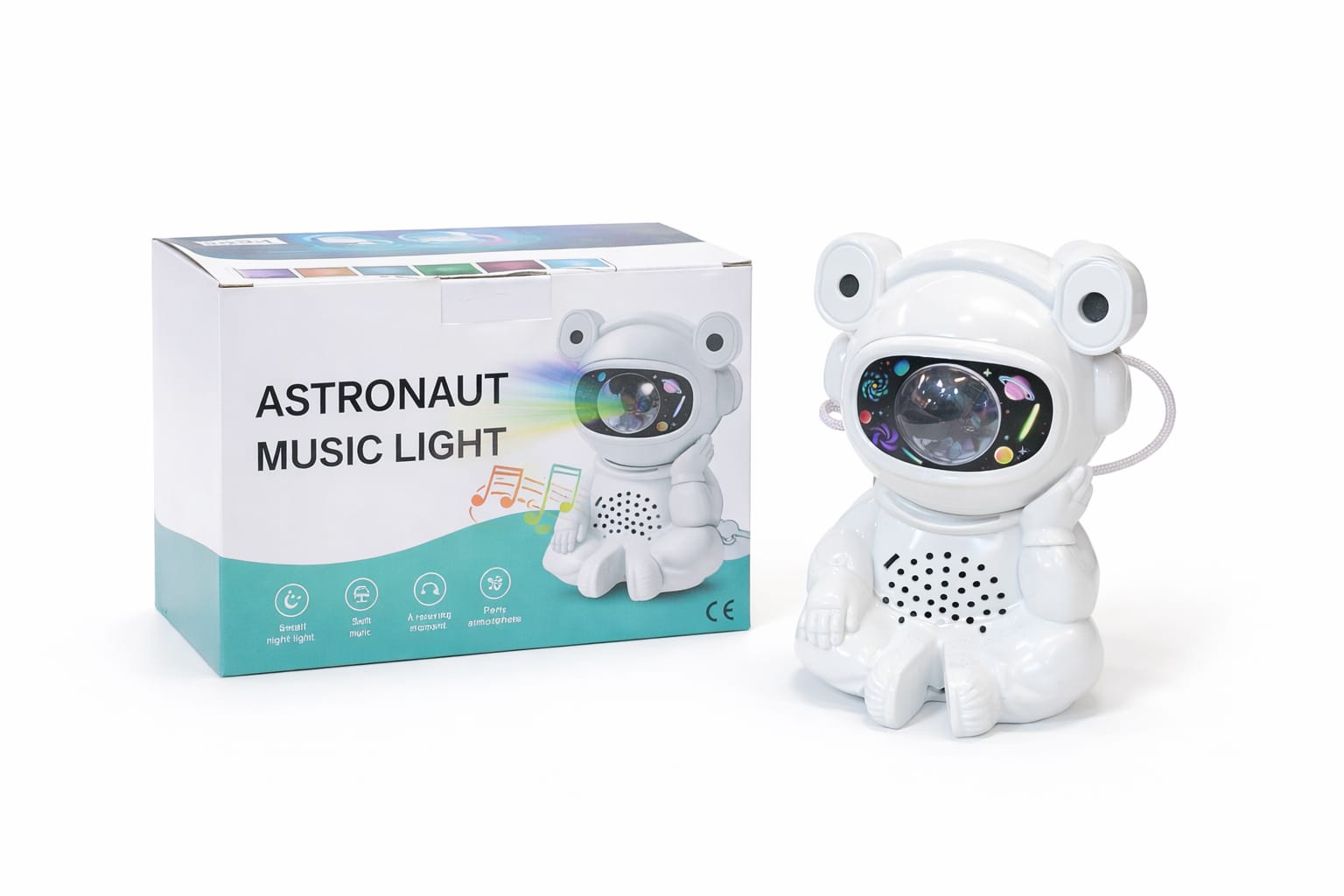 Astronaut Musiklampe – LED Nachtlicht mit Sternenprojektion